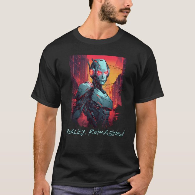 Techno Tokyo Dreams Cyber Robot Adventure T-Shirt (Front)