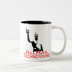 Techno Viking (coffee) Two-Tone Coffee Mug