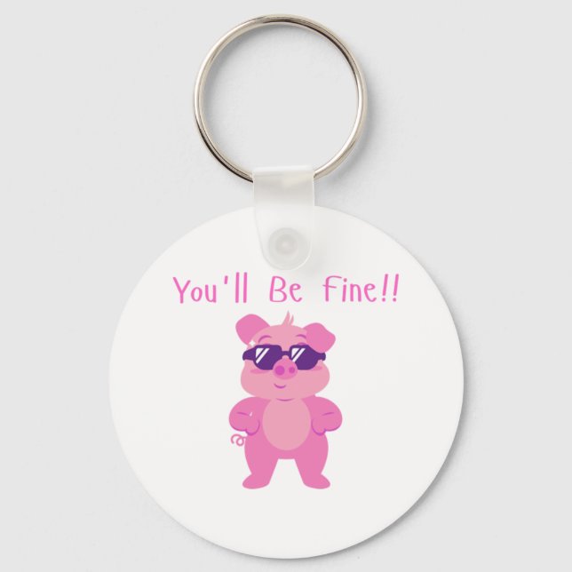 Technoblade Key Ring (Front)