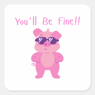 Technoblade Square Sticker