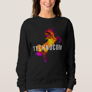 Technocorn Techno Festival Rave Music DJ EDM Bass Sweatshirt