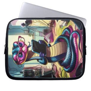 Technological Snake Laptop Sleeve