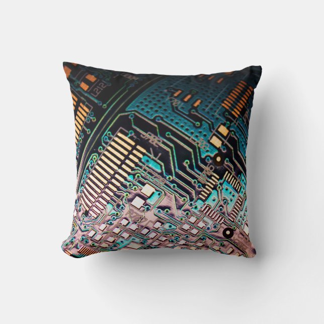 Technology Circuit Board Cushion (Front)