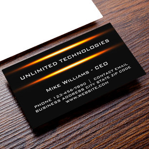 Technology Cool Business Cards Design