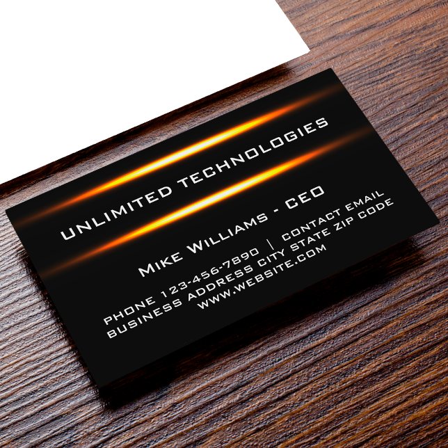 Technology Cool Business Cards Design (Creator Uploaded)