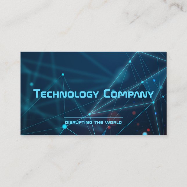 Technology Digital Startup Modern Elegant Creative Business Card (Front)