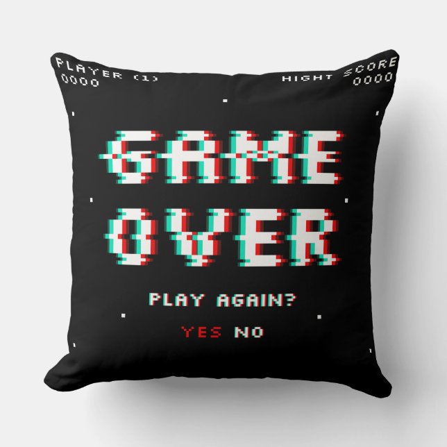 Technology gamer freak Pillow (Front)