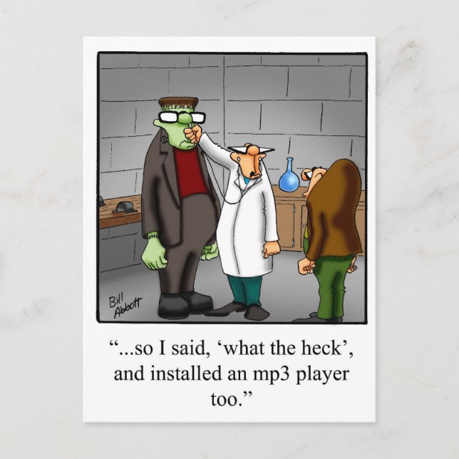 Technology Humour Postcard (Front)