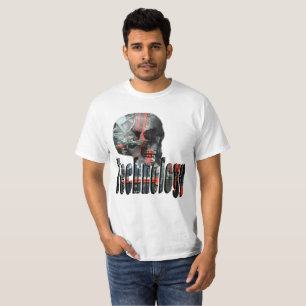 Technology Logo And Computer Skull, T-Shirt