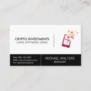 Technology Logo Business Card