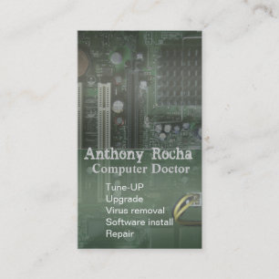 Technology Mother Board Computer Tech Repair Business Card