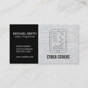Technology Programmer Coder Business Card