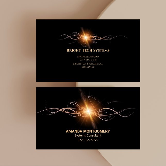 Technology Systems Technical IT Consultant  Business Card (Technology, Systems, Technical, IT Consultant Business Card)