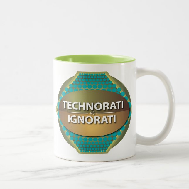 Technorati vs Ignorati Two-Tone Coffee Mug (Right)