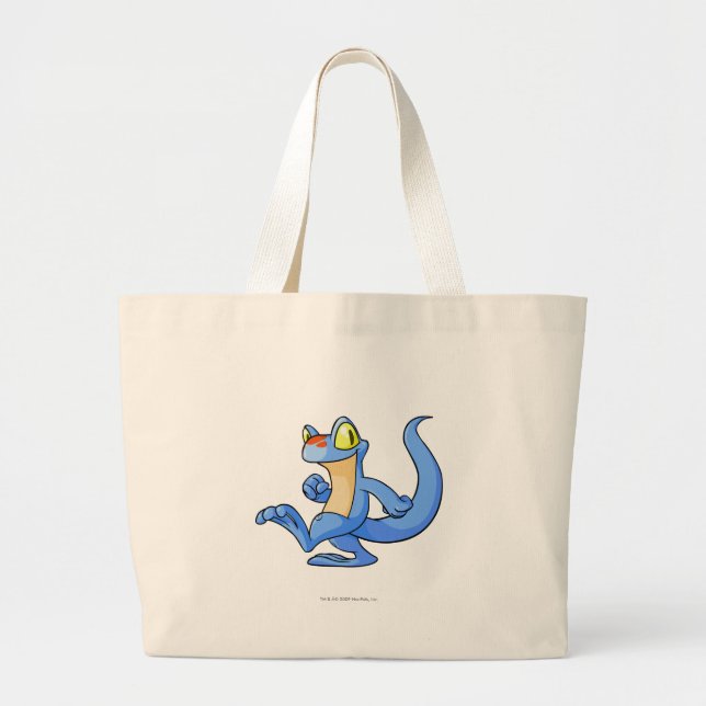 Techo Blue Large Tote Bag (Front)