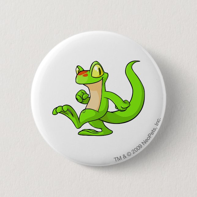 Techo Green 6 Cm Round Badge (Front)