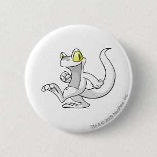 Techo White 6 Cm Round Badge