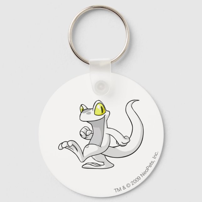 Techo White Key Ring (Front)