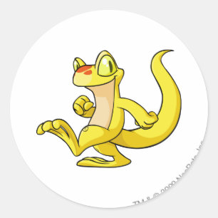 Techo Yellow Classic Round Sticker