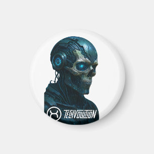 TECHVOLUTION – CYBORG SKULL  MAGNET
