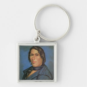 Tecumseh (1768-1813) (oil on canvas) key ring