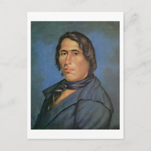 Tecumseh (1768-1813) (oil on canvas) postcard