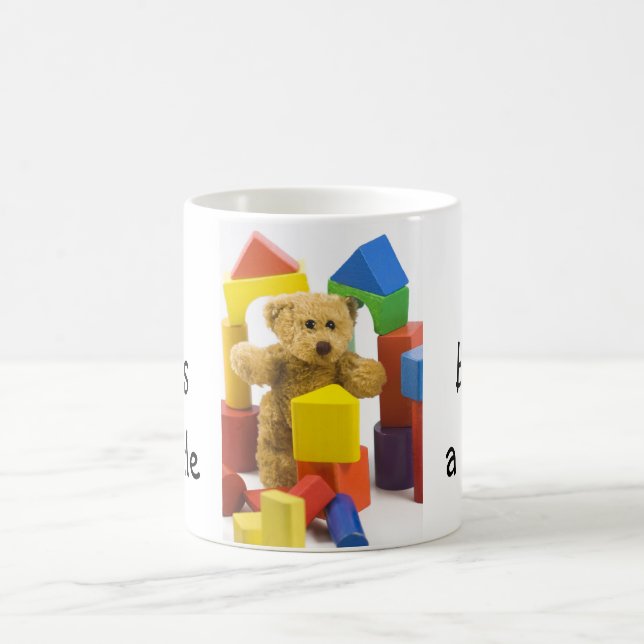 Ted builds a castle ... English tea mug (Center)