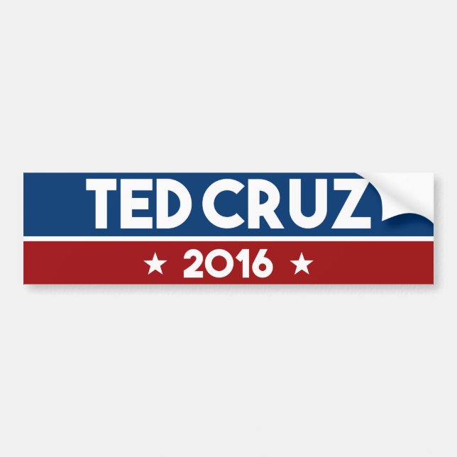Ted Cruz 2016 Bumper Sticker (Front)