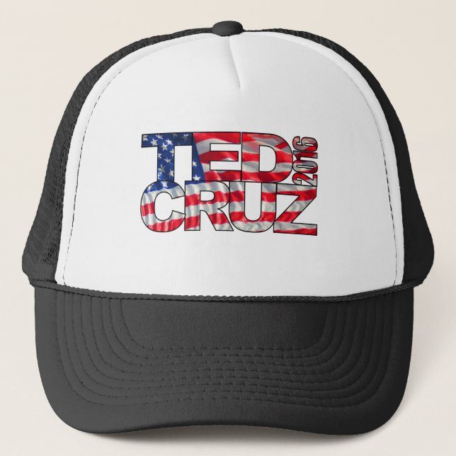 Ted Cruz 2016 (flag) Trucker Hat (Front)