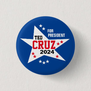 Ted Cruz 2024 3 Cm Round Badge