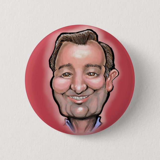 Ted Cruz 6 Cm Round Badge (Front)
