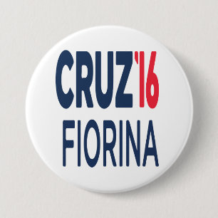 Ted Cruz Carly Fiorina 2016 Round Button