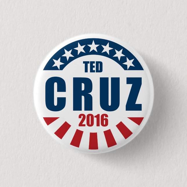 Ted Cruz for president 2016 3 Cm Round Badge (Front)