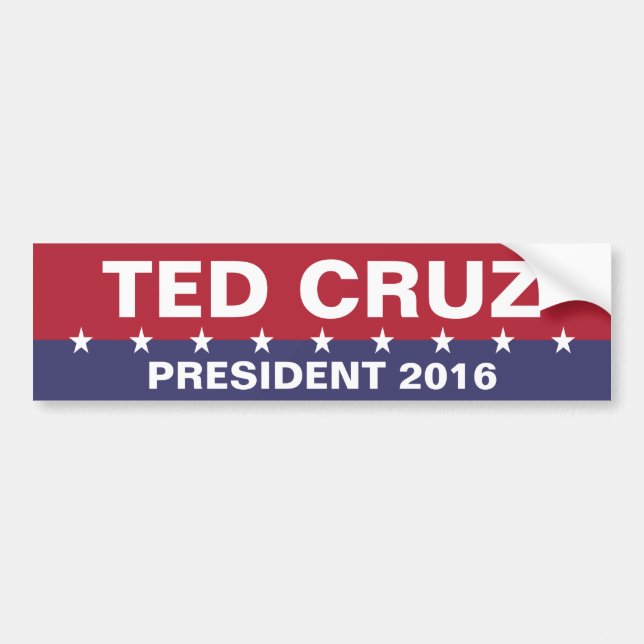 TED CRUZ for President 2016 Bumper Sticker (Front)