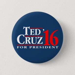 Ted Cruz For President 6 Cm Round Badge