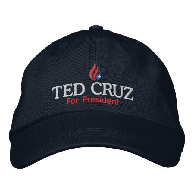 Ted Cruz for President Custom Baseball Hat Cap (Front)