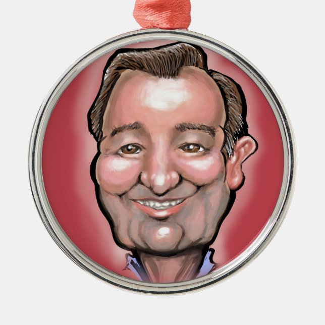 Ted Cruz Metal Ornament (Front)