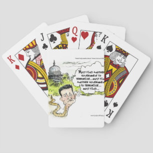 Ted Cruz Slithers From Congress Funny Playing Cards
