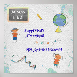 TED j'apprends différemment Poster