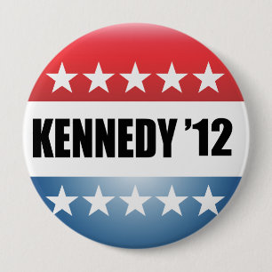 TED KENNEDY 10 CM ROUND BADGE