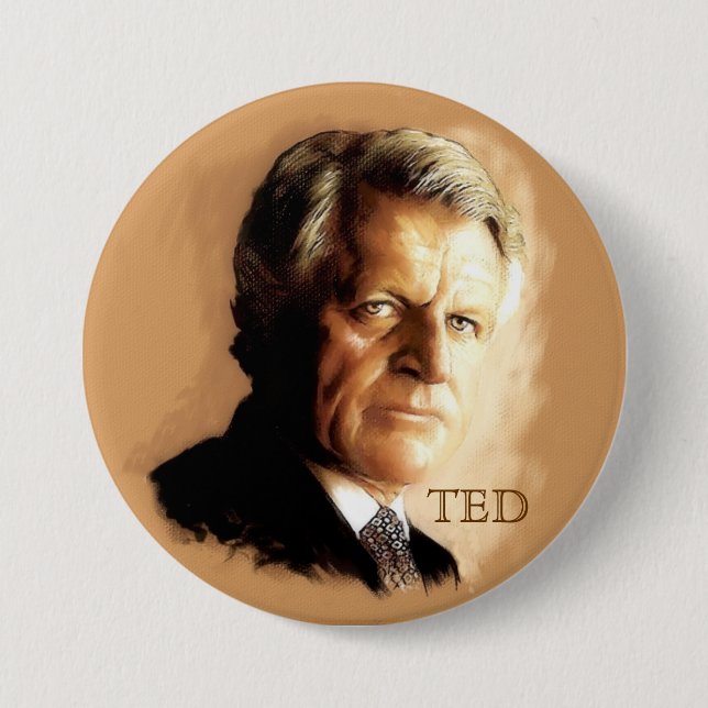 Ted Kennedy 7.5 Cm Round Badge (Front)