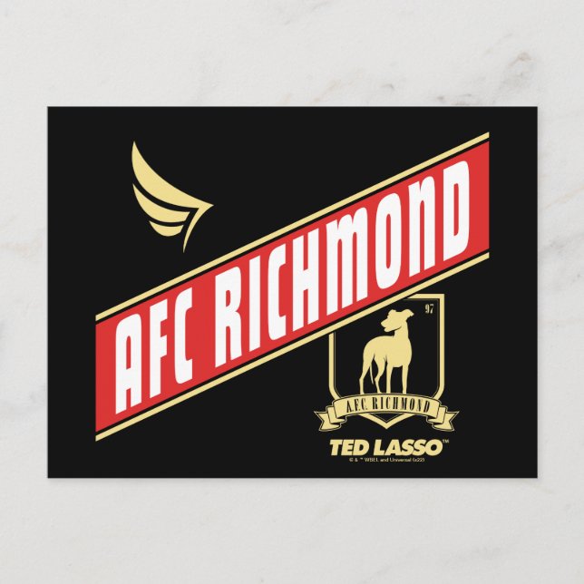 Ted Lasso | AFC Richmond Athletic Banner Postcard (Front)