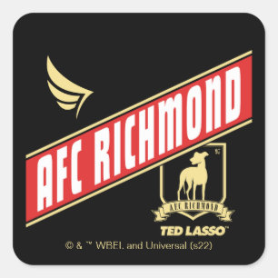 Ted Lasso   AFC Richmond Athletic Banner Square Sticker