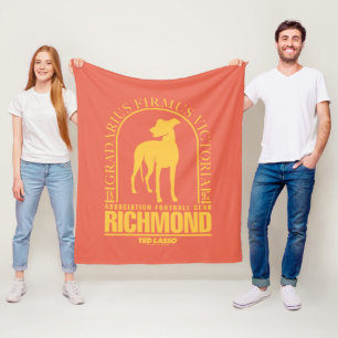Ted Lasso AFC Richmond Gold Arched Logo Fleece Blanket