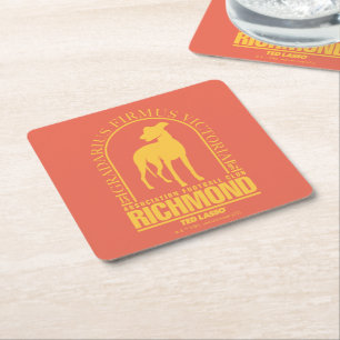 Ted Lasso   AFC Richmond Gold Arched Logo Square Paper Coaster