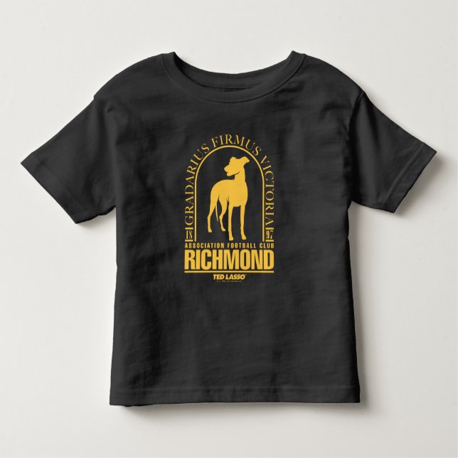 Ted Lasso | AFC Richmond Gold Arched Logo Toddler T-Shirt (Front)