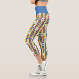 Ted Lasso   AFC Richmond Logo Stripe Pattern Capri Leggings