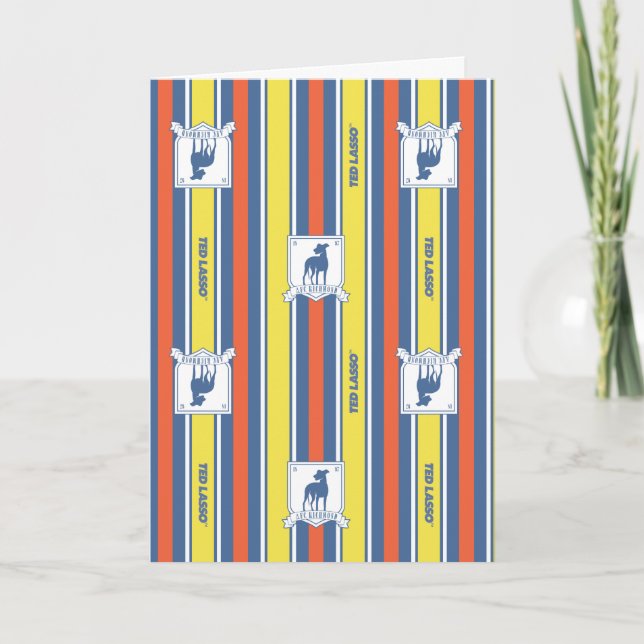 Ted Lasso | AFC Richmond Logo Stripe Pattern Card (Front)