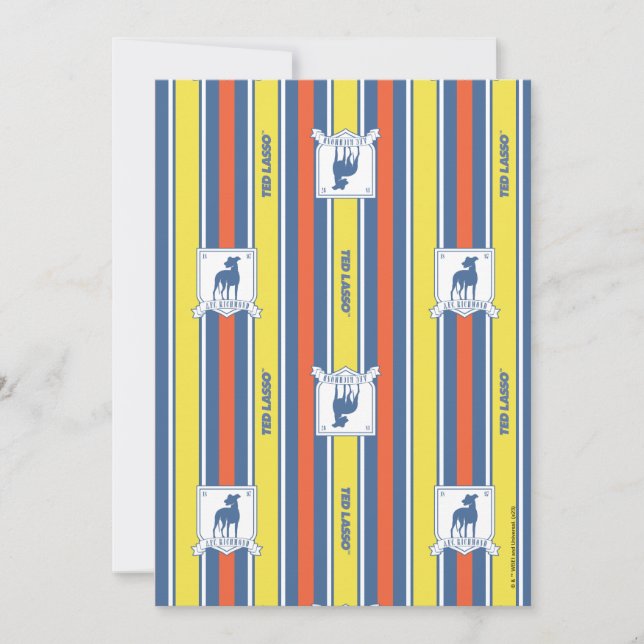 Ted Lasso | AFC Richmond Logo Stripe Pattern Card (Front)