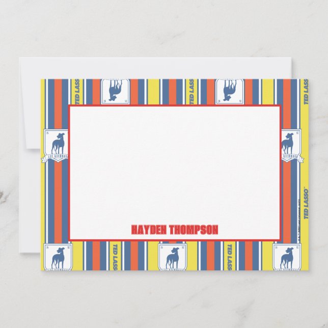 Ted Lasso | AFC Richmond Logo Stripe Pattern Card (Front)